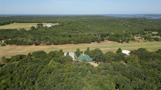 bird's eye view featuring a rural view