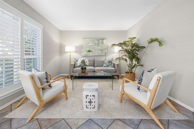 sitting room with plenty of natural light