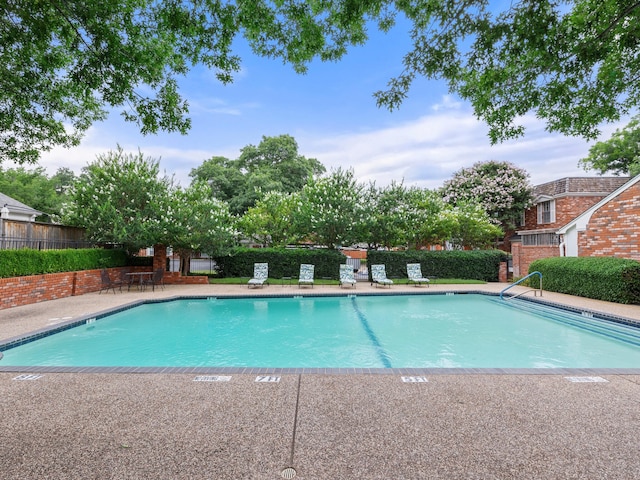 view of pool with a patio area