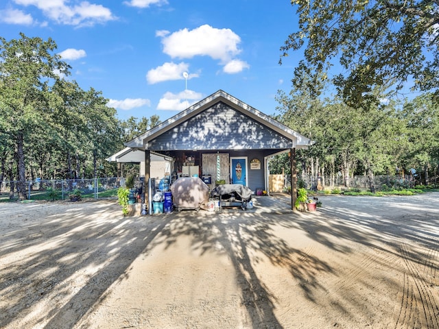 view of front of home