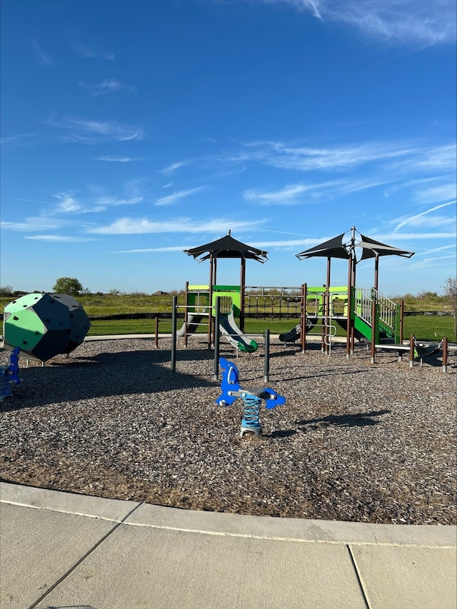 view of jungle gym