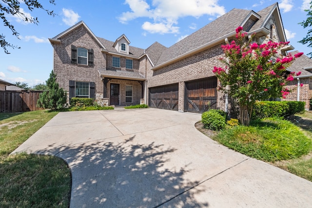 view of front of house with a front yard