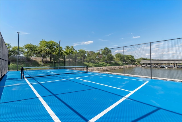 view of tennis court