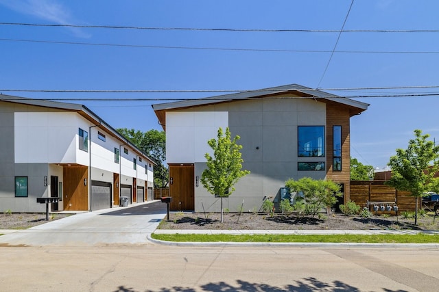 view of modern home