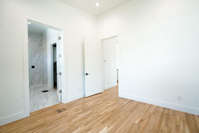 interior space featuring light wood-type flooring