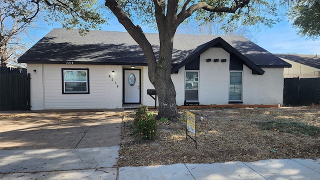 view of ranch-style house