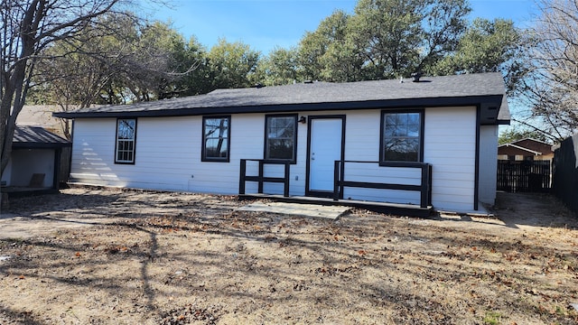 view of rear view of property