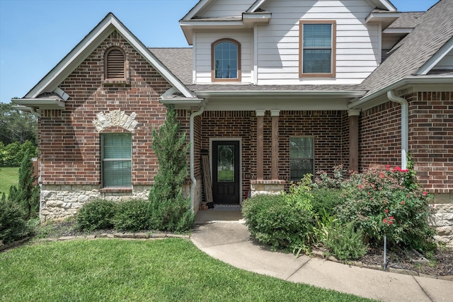 view of property with a front yard