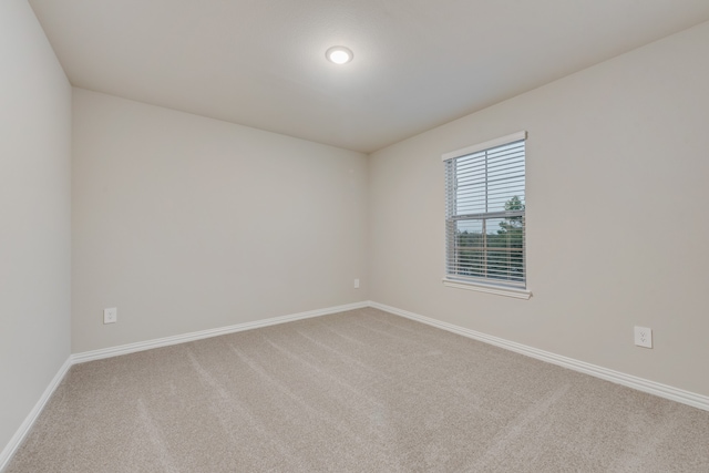 unfurnished room featuring carpet