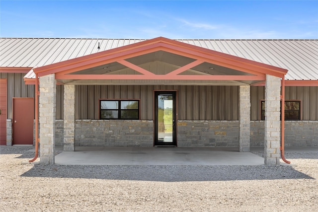 view of property with a carport