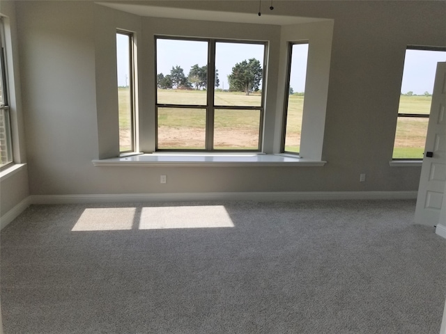 carpeted empty room with plenty of natural light