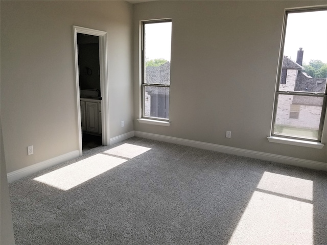 view of carpeted empty room