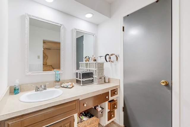 bathroom featuring vanity