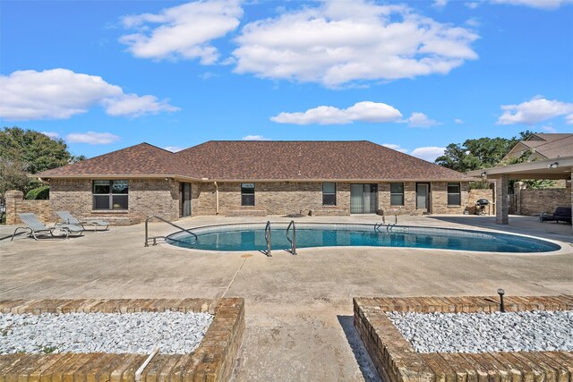 view of pool with a patio