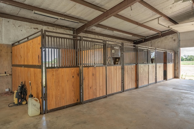 view of horse barn