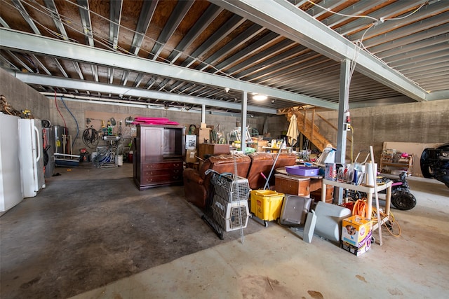 miscellaneous room with concrete floors