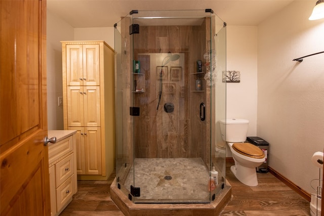 1204 County Road 122, Hico, TX 76457 - full bath with baseboards, toilet, and a shower stall