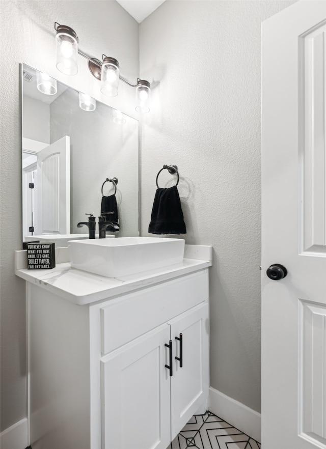 bathroom with vanity