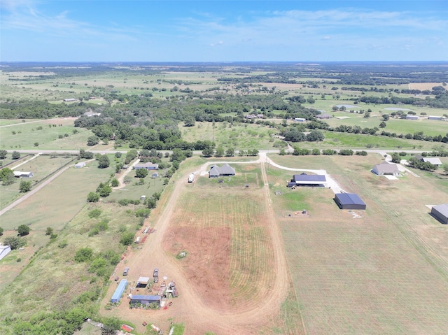 drone / aerial view featuring a rural view