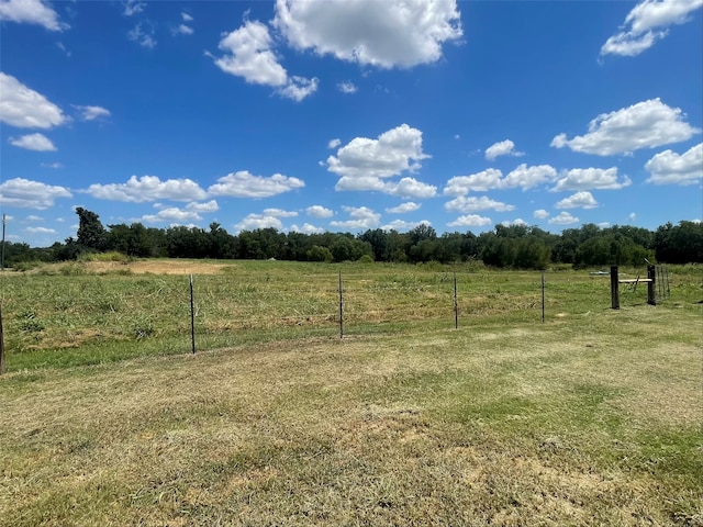 view of yard featuring a rural view