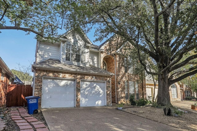 front of property featuring a garage