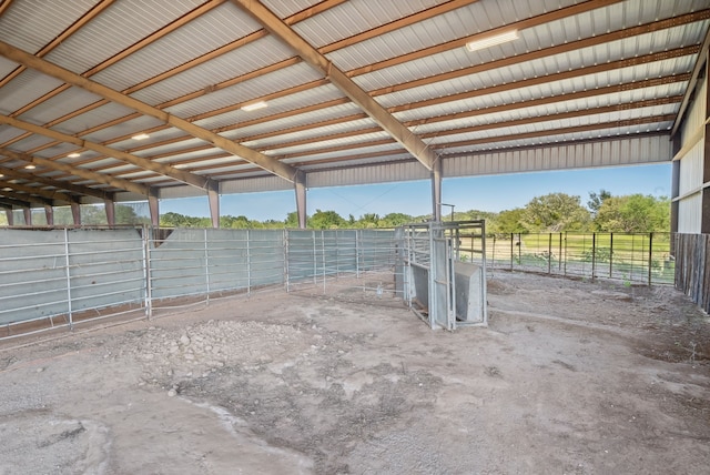 view of horse barn