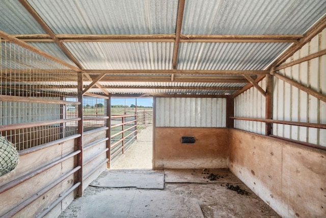 view of horse barn