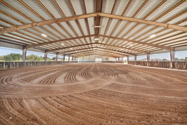 view of horse barn