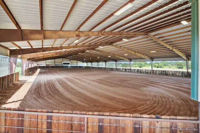 view of horse barn