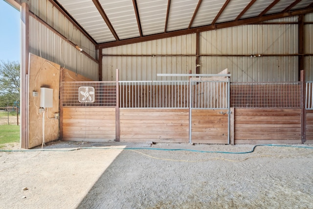 view of horse barn