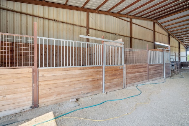 view of horse barn