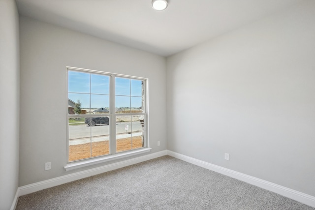 empty room featuring carpet flooring