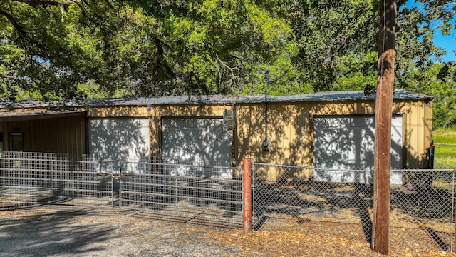 view of horse barn