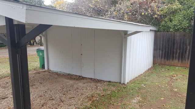 view of outbuilding