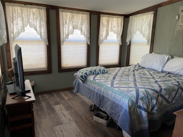 bedroom featuring hardwood / wood-style floors