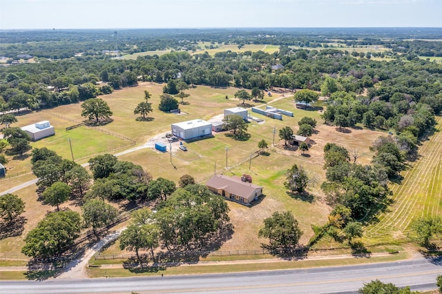 bird's eye view featuring a rural view