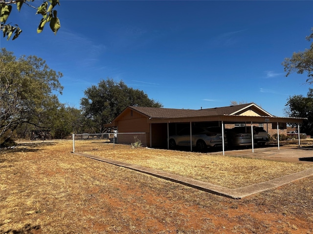 view of stable