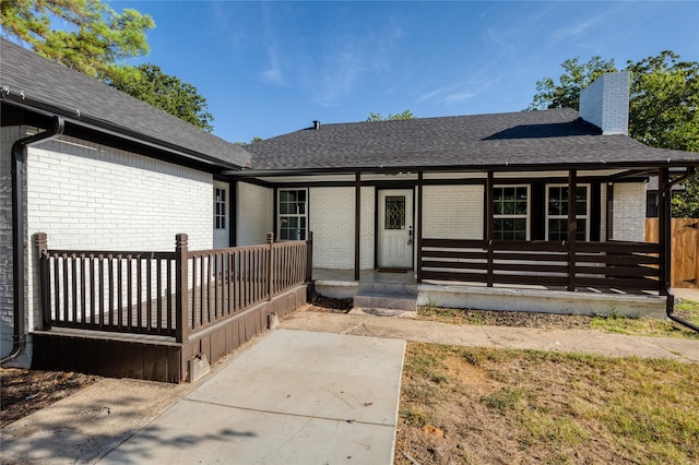 view of ranch-style home