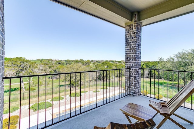 view of balcony