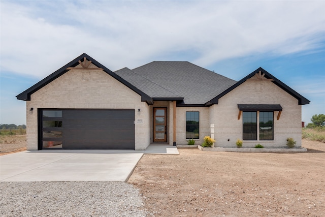 view of front of house featuring a garage