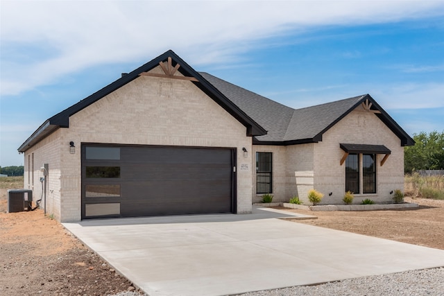 view of front of home with central AC unit