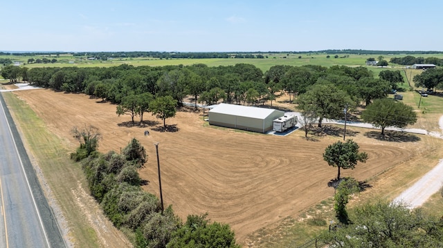 bird's eye view with a rural view