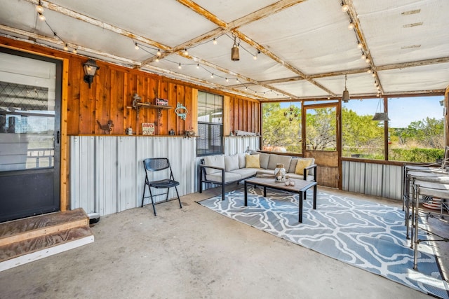 view of sunroom / solarium