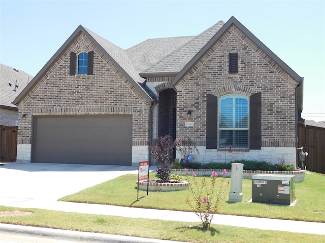 view of front of house featuring a front yard