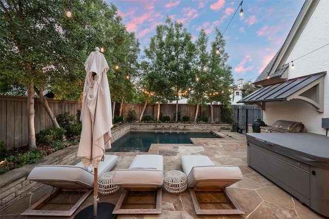 exterior space featuring a patio and an outdoor hangout area