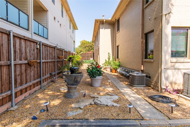 exterior space featuring central AC unit