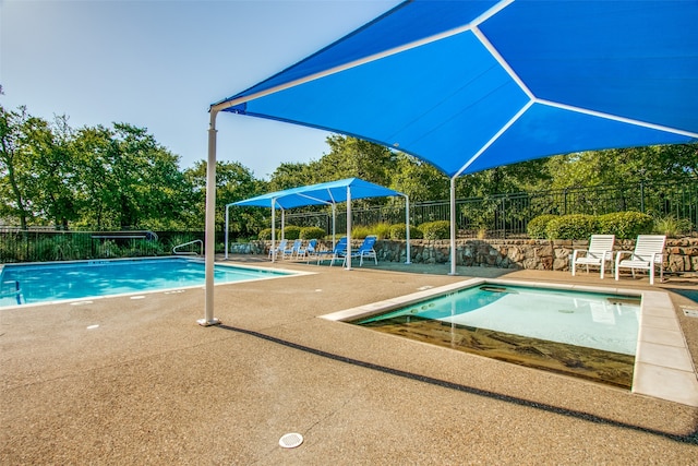 view of pool with a patio