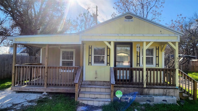 bungalow with covered porch