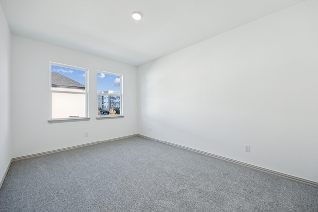 view of carpeted empty room