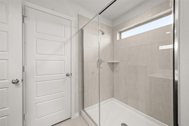 bathroom with an enclosed shower